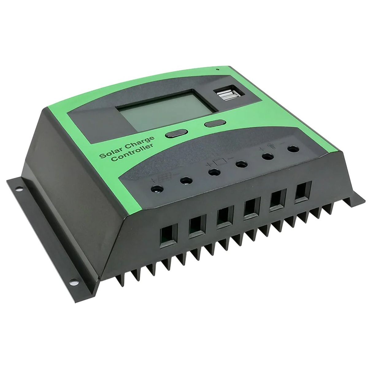 KAZO - Regulador Controlador De Carga Solar 40a 12v/24v 2 Usb Lcd