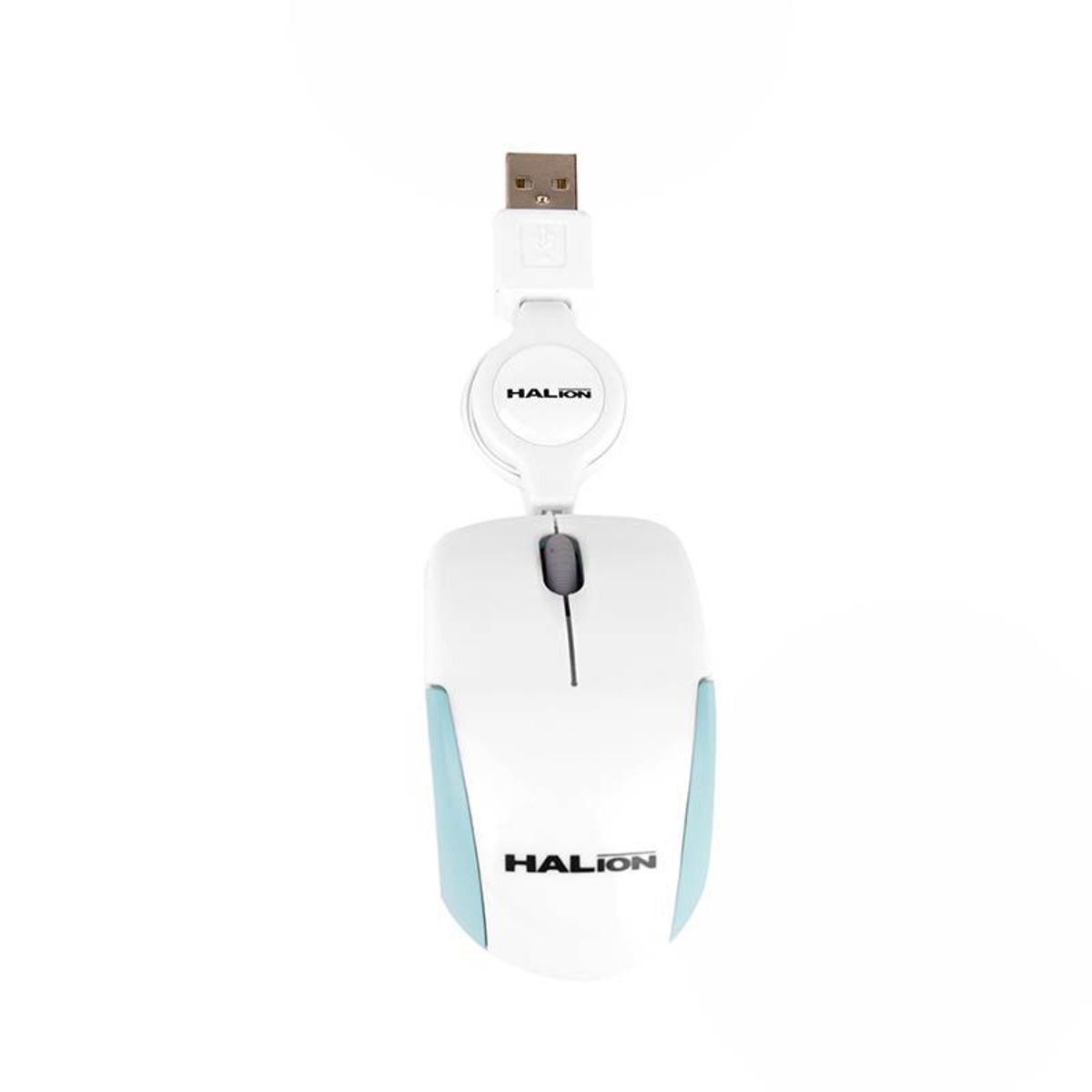HALION - MOUSE HALION COBRA M1862 RETRACTIL 3BTNS 1000DPI BLANCO PN HA-M1862