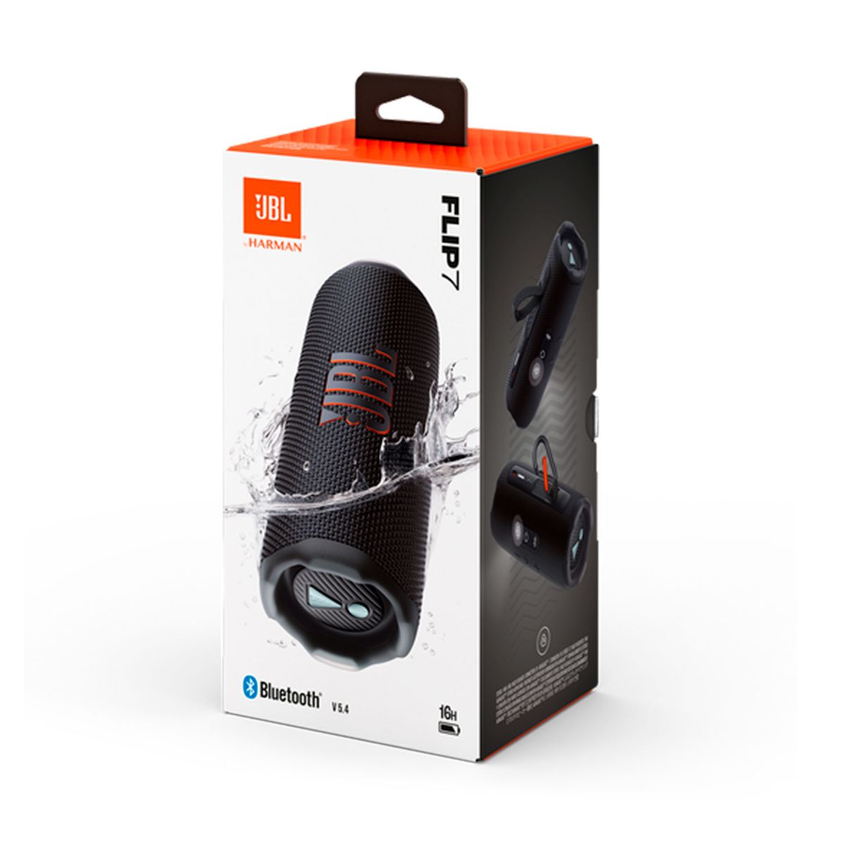 JBL - PARLANTE JBL FLIP 7 25W  10W AURACAST BT 54 NEGRO PN JBLFLIP7BLKAM