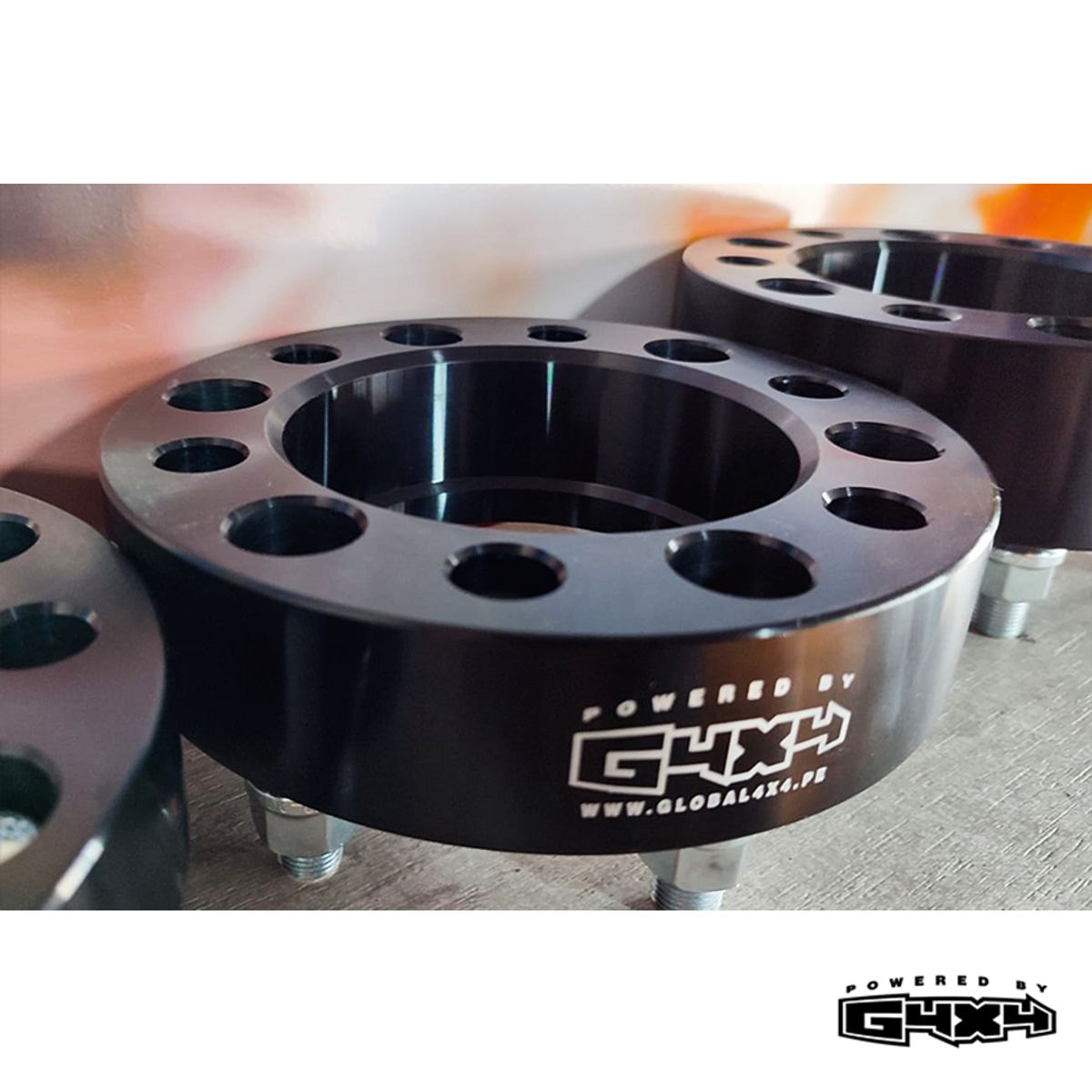 POWERED BY G4X4 GLOBAL 4 X 4 PE - Espaciadores 1 pulg de aluminio y centrador para Mercedes Benz