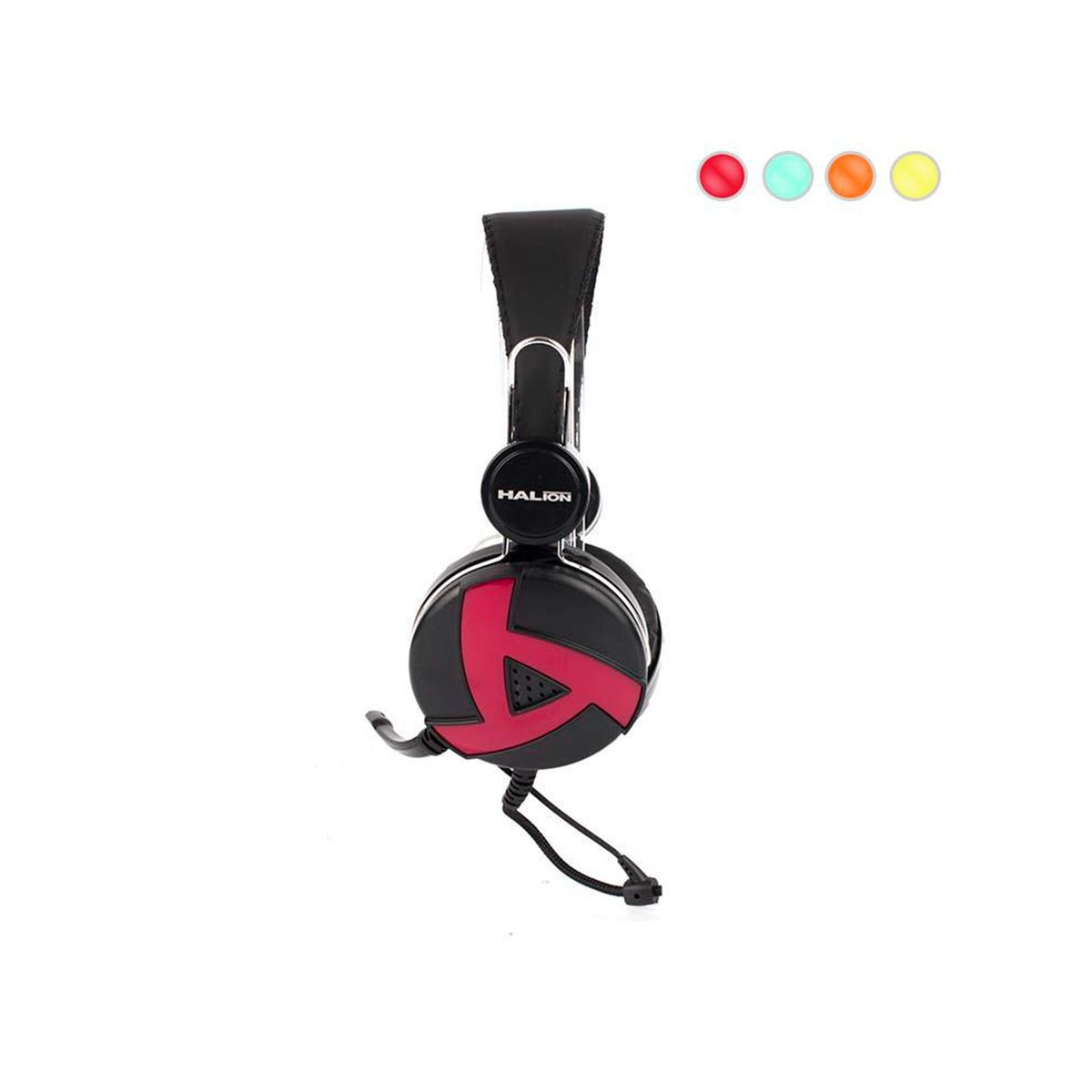 HALION - AURICULAR PARA PC HALION HA-211 2XJACK 35MM 22MT PN HA-211 ROJO