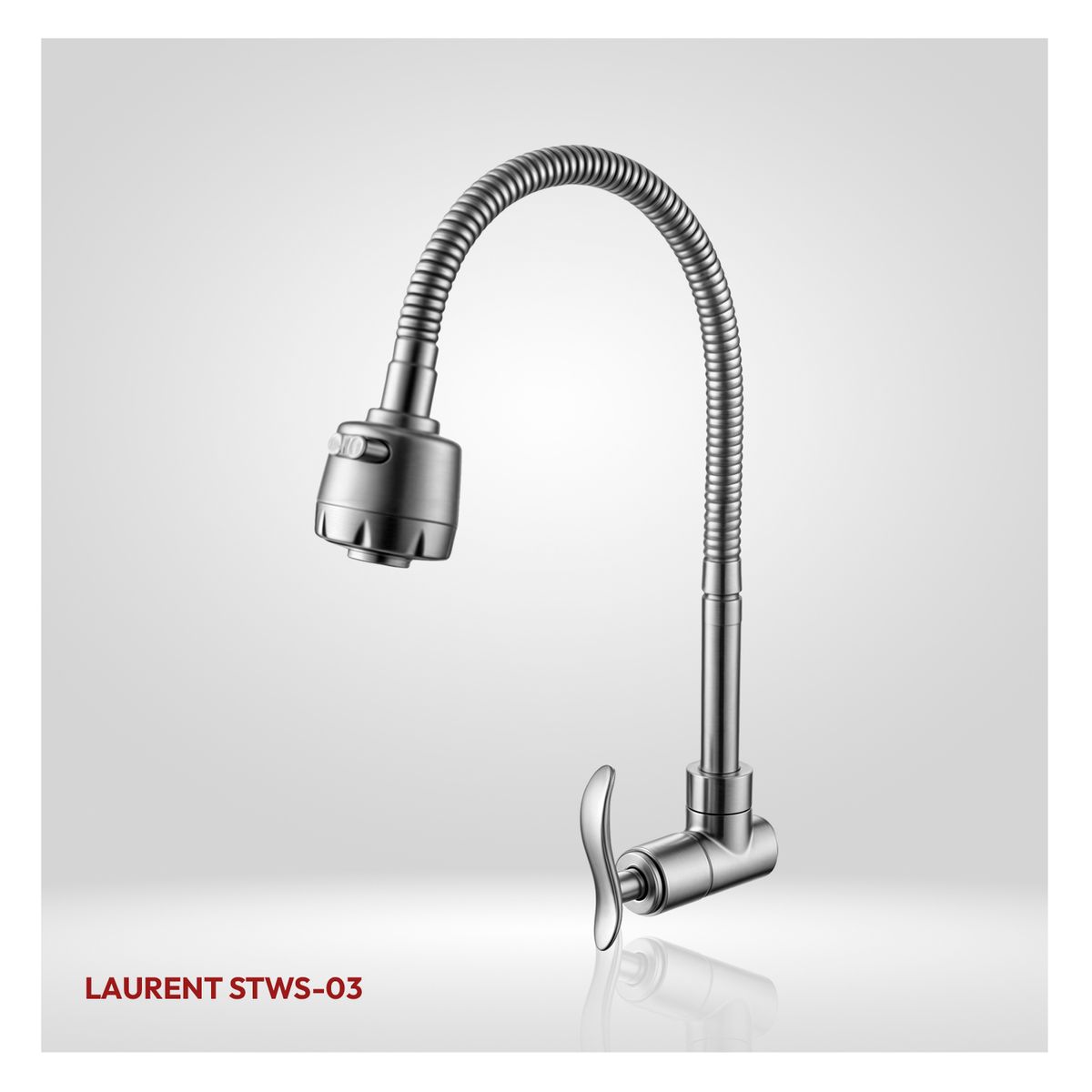 STONE - LLAVE DE COCINA A LA PARED LAURENT STWS-03 SATINADO STONE