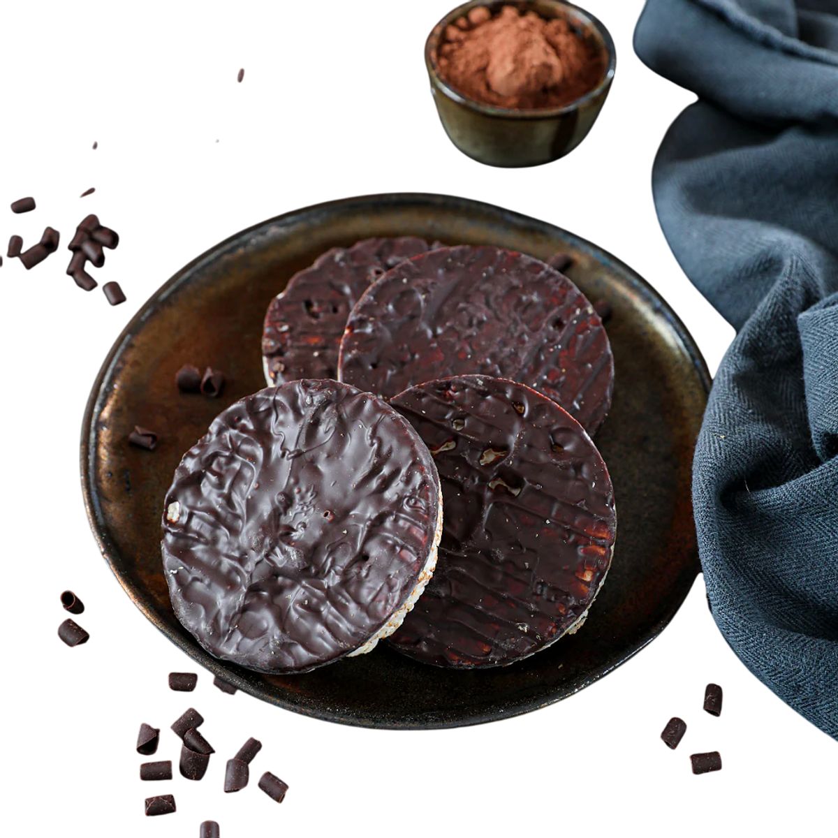 LESTELLO - LESTELLO GALLETAS DE ARROZ EN CHOCOLATE NEGRO SIN GLUTEN 72G