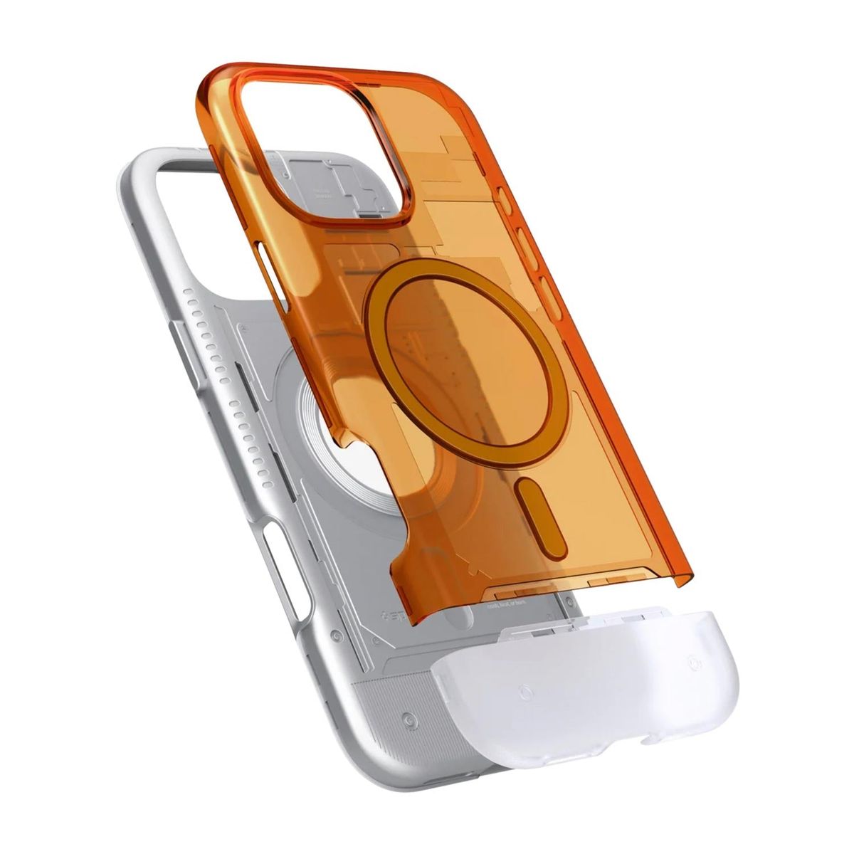 SPIGEN - Case Spigen Classic C1 Magnético iPhone 16 Pro Max Naranja