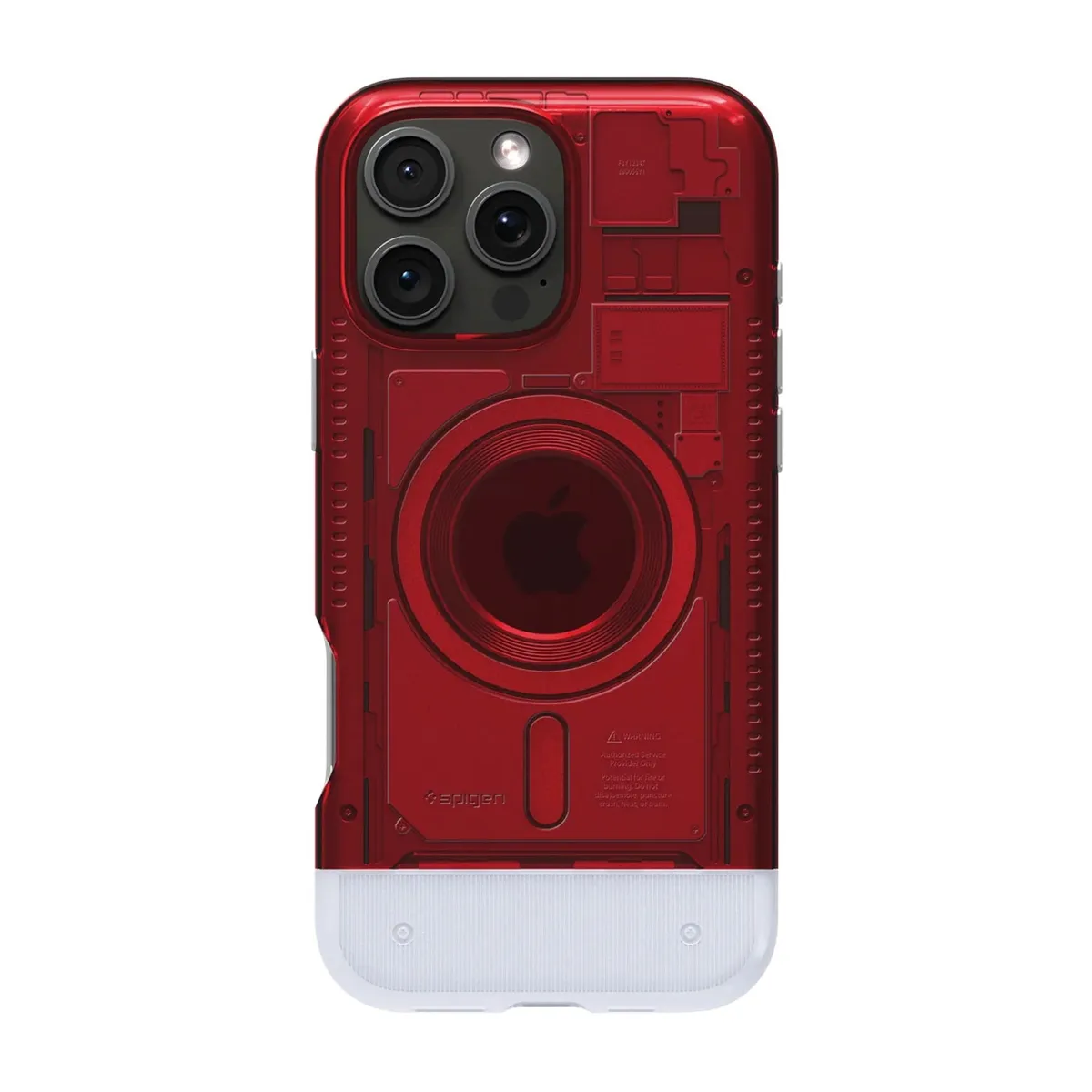 SPIGEN - Case Spigen Classic C1 Magnético iPhone 16 Pro Max Rojo