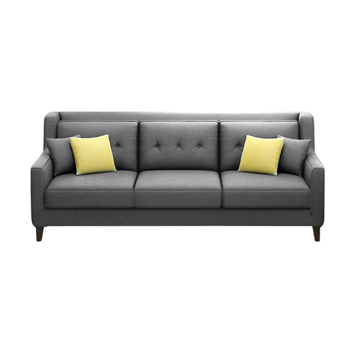 GENERICO - Sofá 3 Cuerpos Barroco - Gris Claro