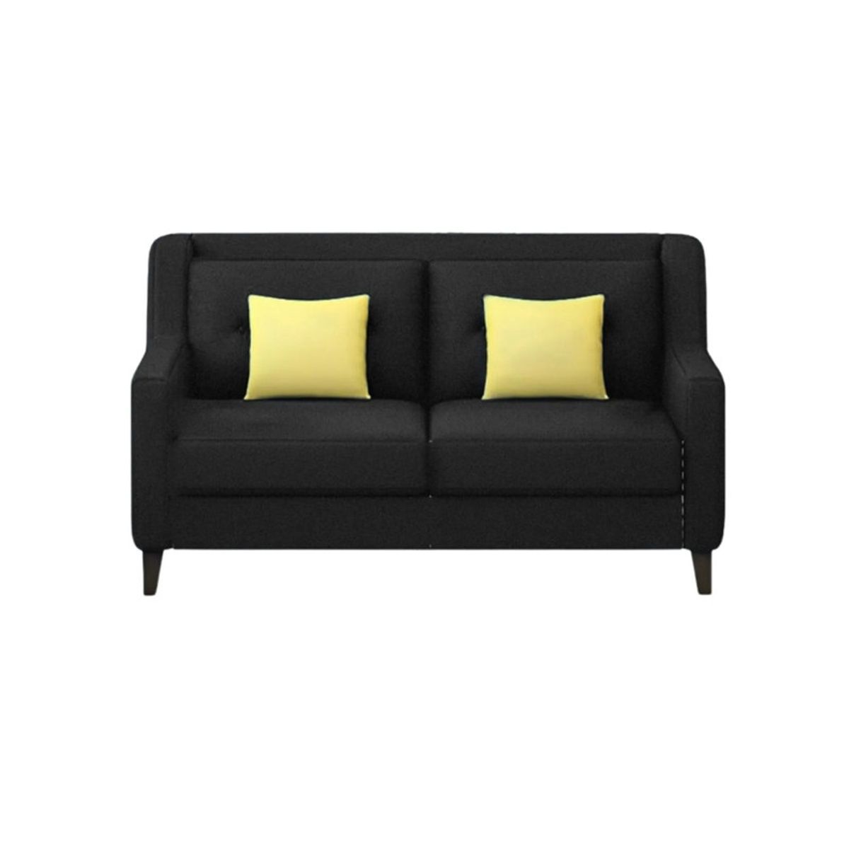 GENERICO - Sofá 2 Cuerpos Barroco - Negro