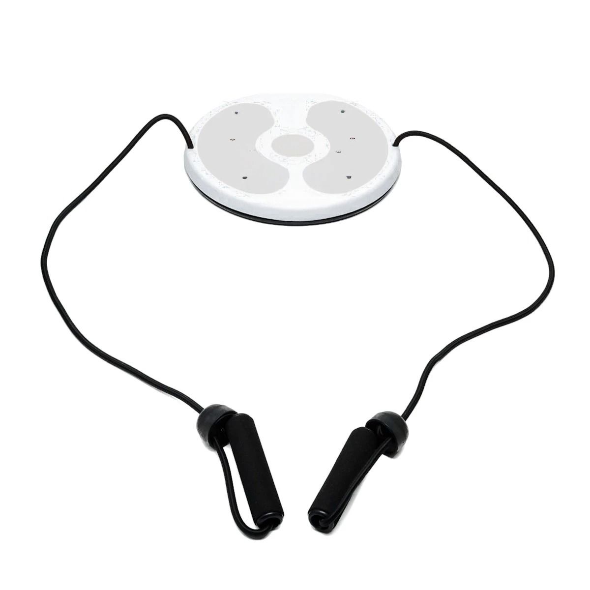 GENERICO - Disco Giratorio para Moldear el Abdomen Con Ligas Fit Blanco