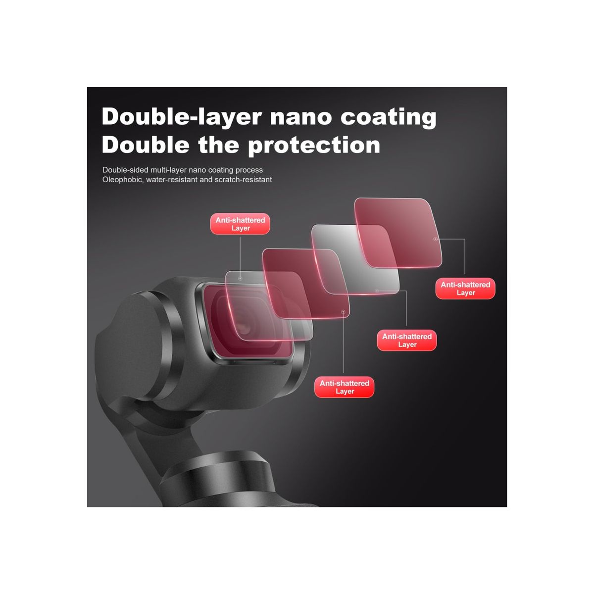 GENERICO - Kit 4 Filtros Magnético Para Dji Osmo Pocket 3 Cpl Nd16 Nd64