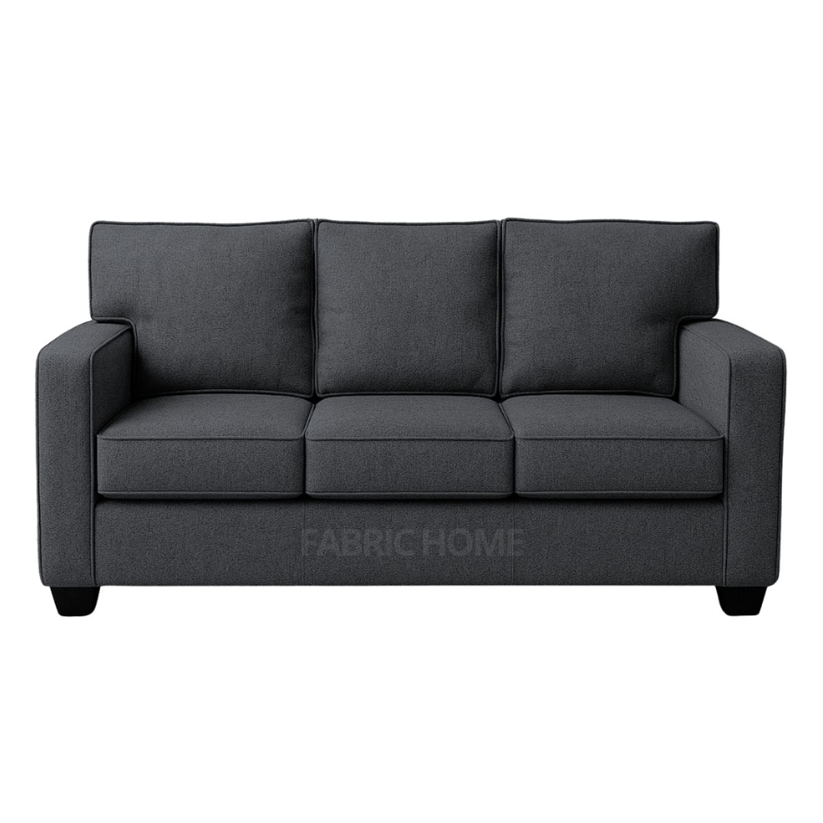 GENERICO - Sofá 3 Cuerpos Reims - Gris Oscuro