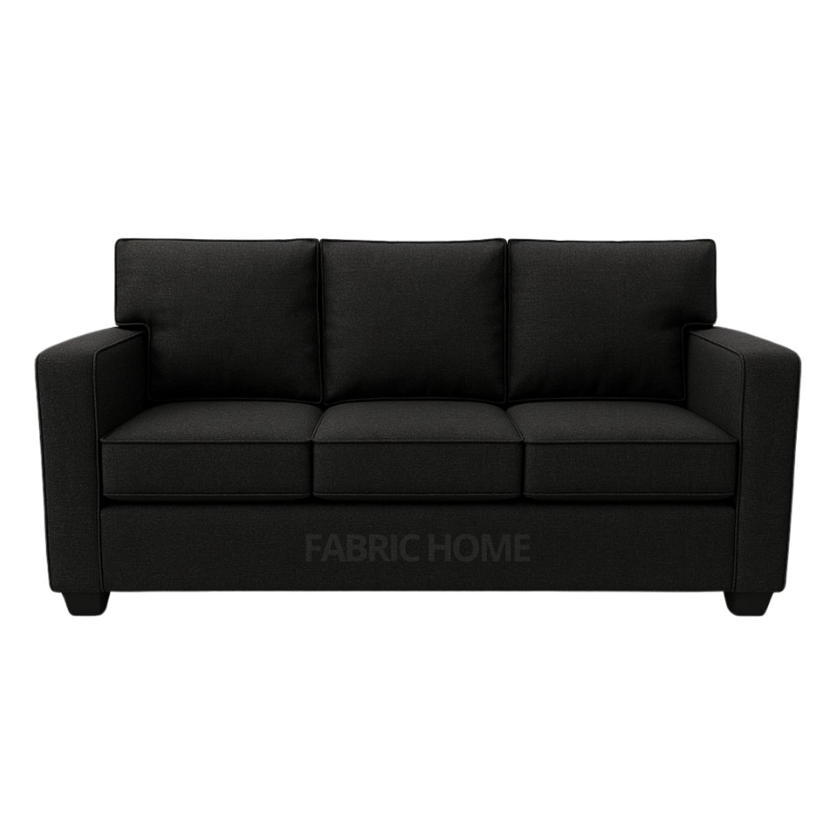 GENERICO - Sofá 3 Cuerpos Reims - Negro