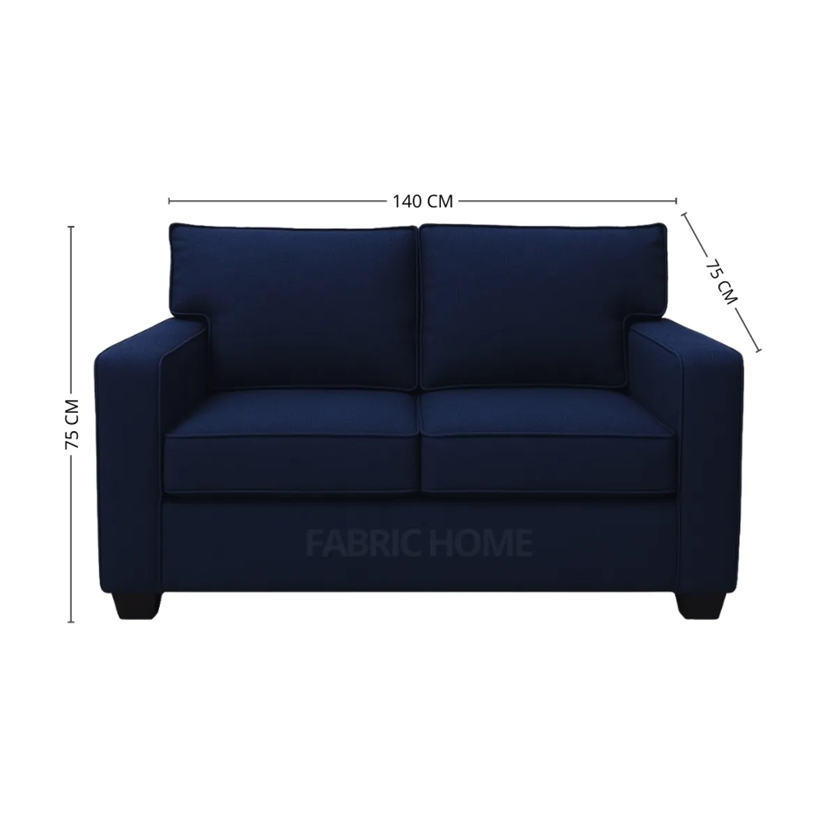 GENERICO - Sofá 2 Cuerpos Reims - Azul