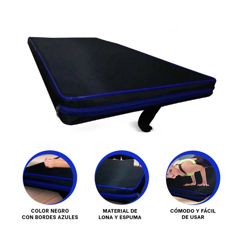 GENERICO - Pack2 Colchoneta Fitness en 15M Azul Y+Regalo Agendita
