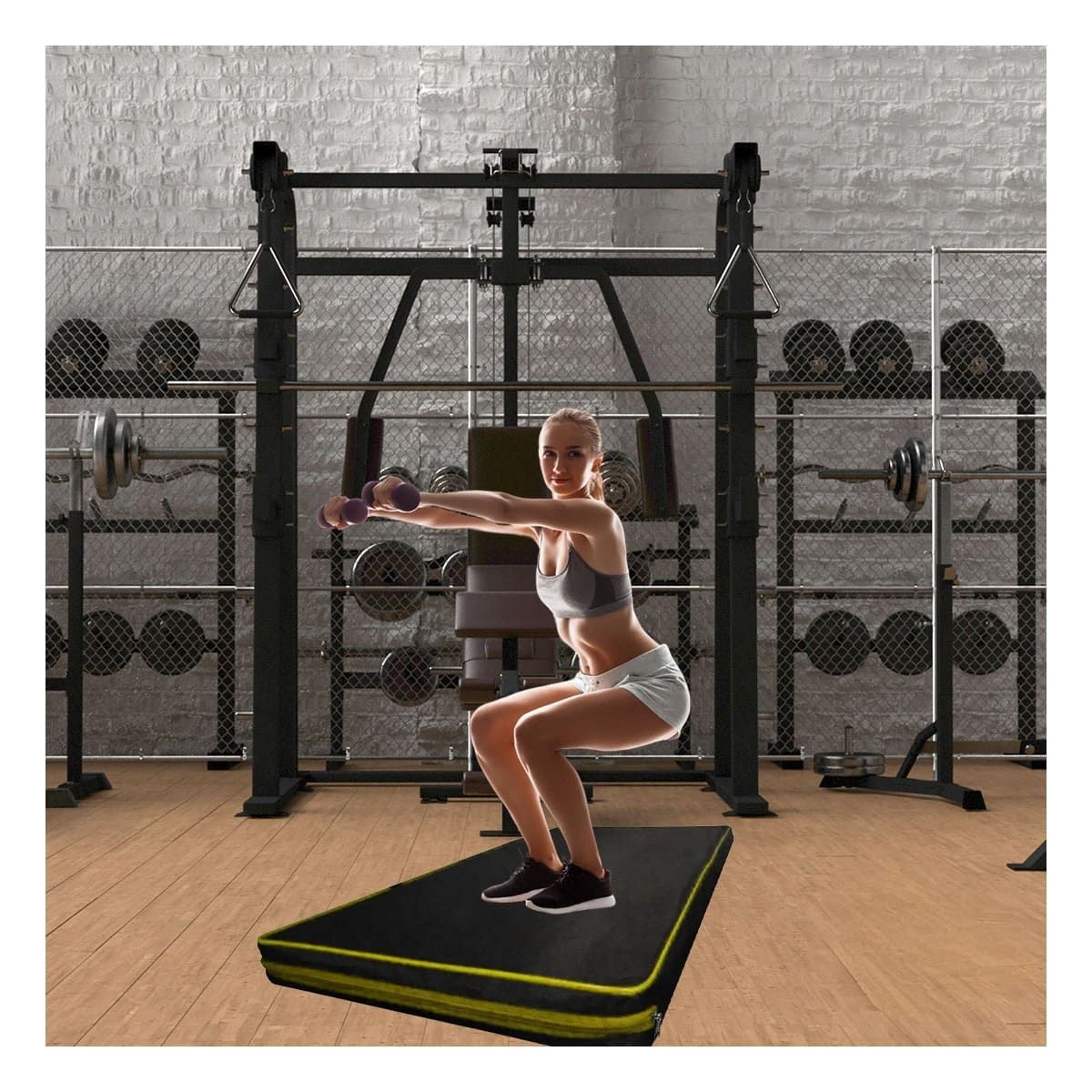 GENERICO - Pack4 Colchoneta de Espuma en 12M Amarill Y+Ligas de Regalo