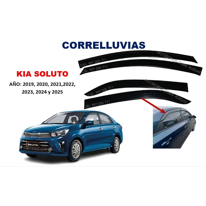 GENERICO - Correlluvias KIA SOLUTO año 2019 al 2025