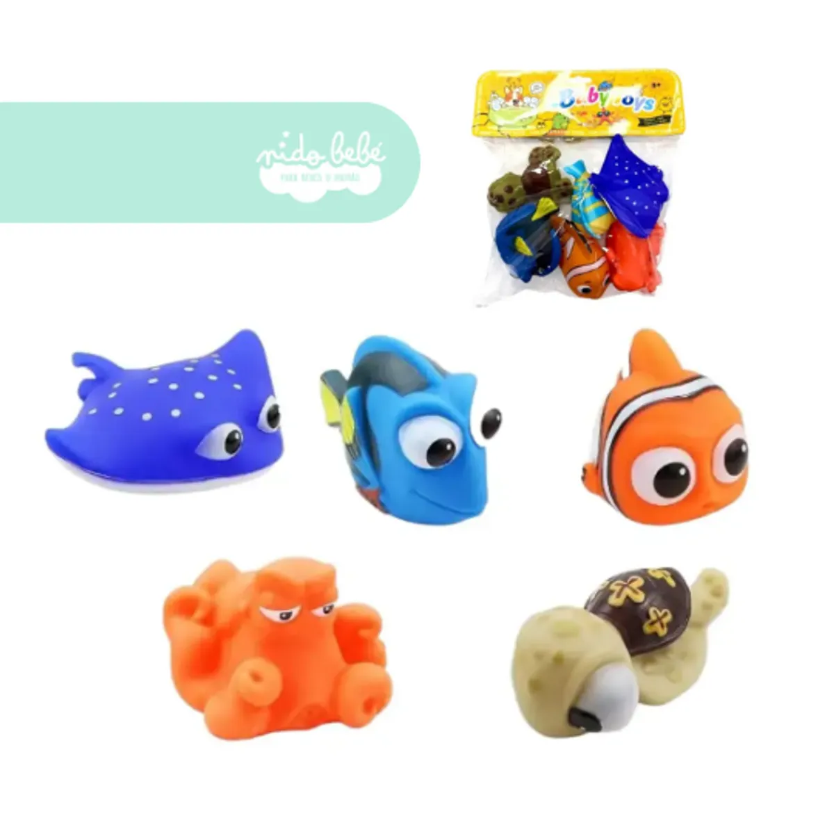 BABY - set de juguetes buscando a nemo de bebe