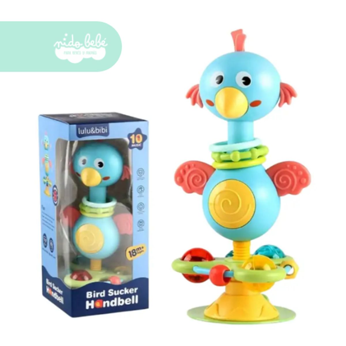 BABY - juguete sonajero de pavito blue de bebe