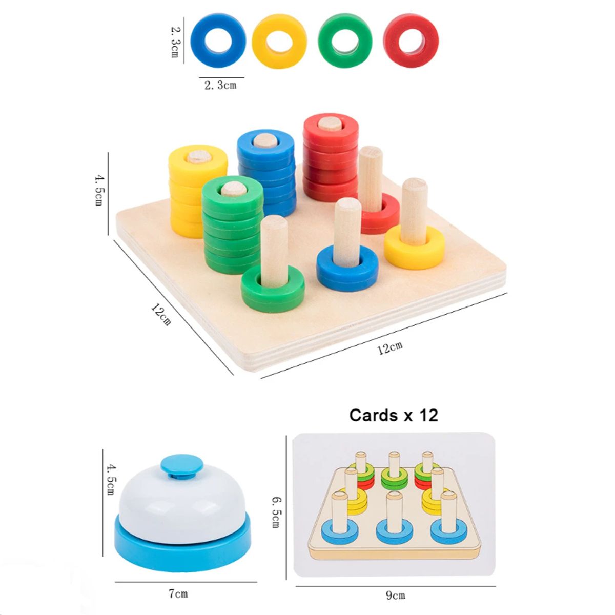 GENERICO - Juguete de reto educativo de combinación de colores