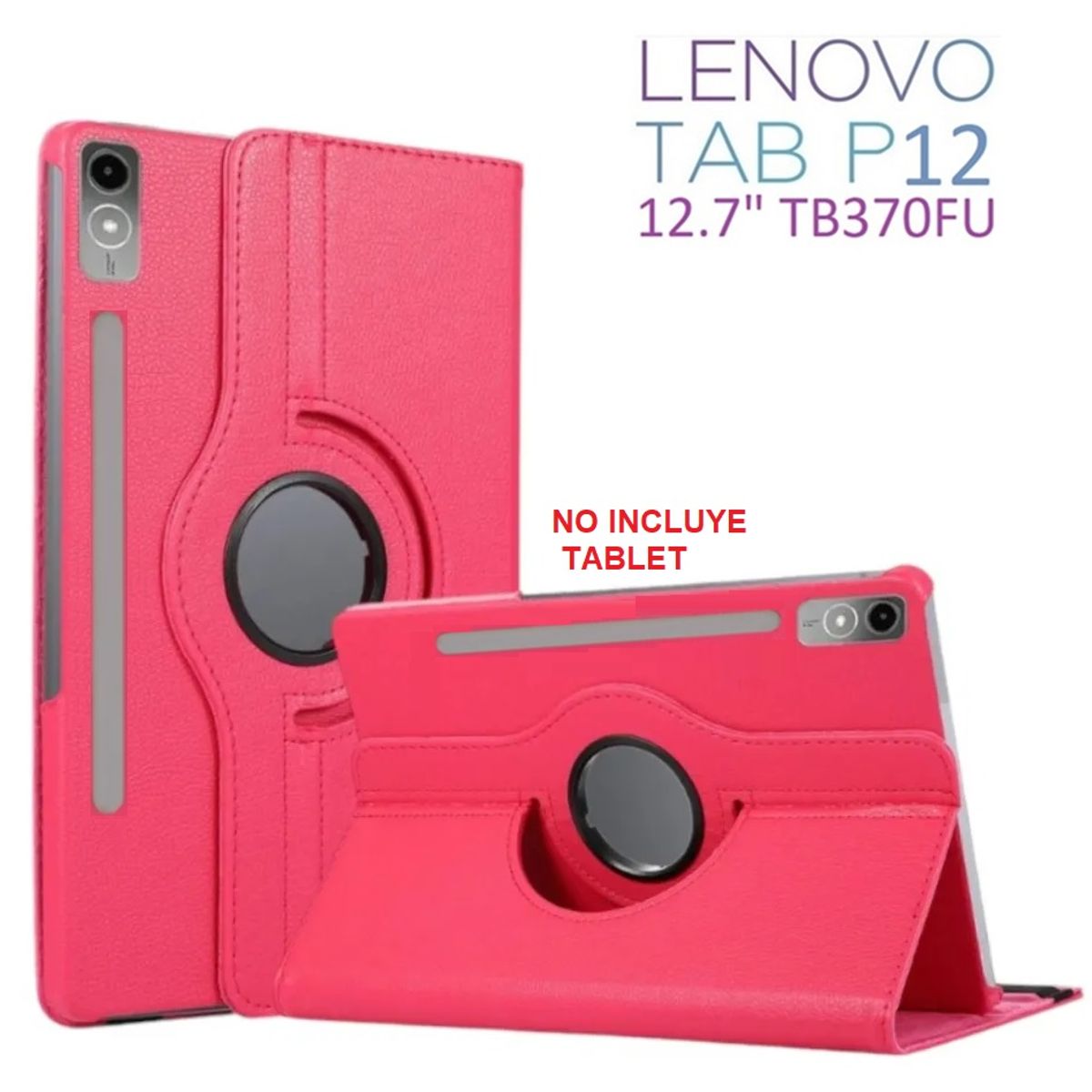 GENERICO - Funda Giratoria para Lenovo Tab P12 12.7 TB370FU Case Protector 360°