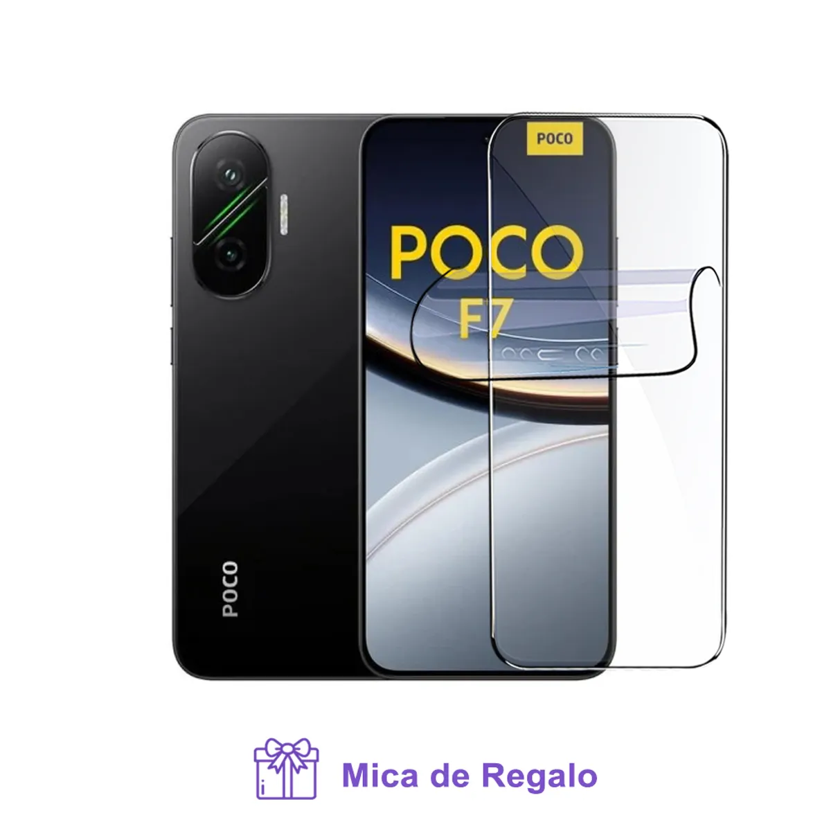 XIAOMI - Xiaomi Poco F7 5G 12gb Ram 512gb Rom - Black + Mica Hidrogel