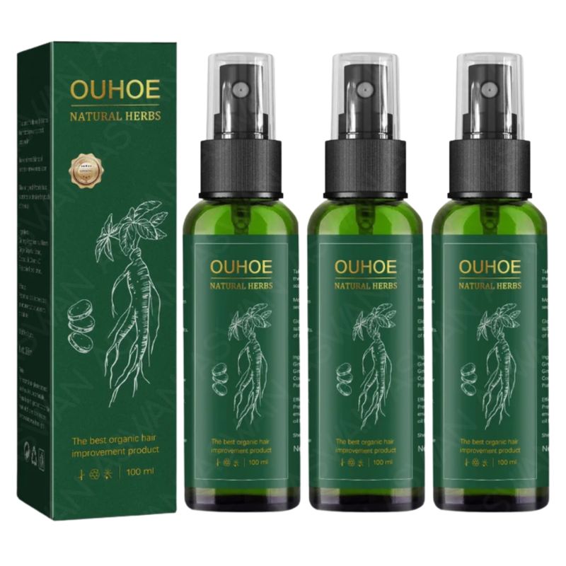 GENERICO - Pack x3 Ouhoe Elixir para el Crecimiento del Cabello 100 ml
