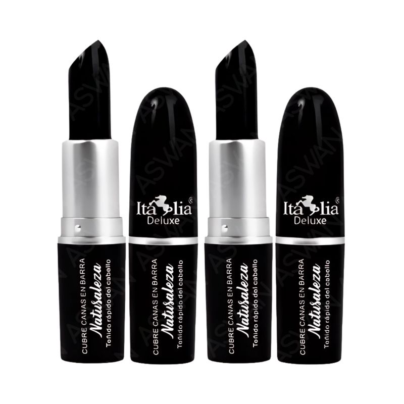 GENERICO - Pack x2 Cubre Canas en Barra Natural Black 45 g - Italia Deluxe