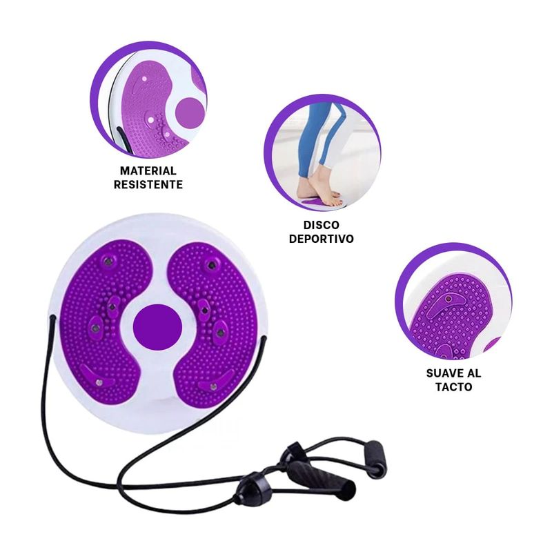 GENERICO - Pack2 Rueda de Balanceo en Morado Y+Banderitas Adhesivas