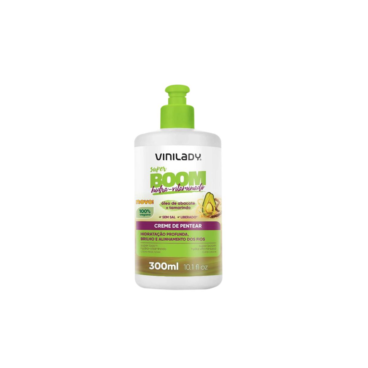 VINILADY - VINILADY CREMA DE PEINAR SUPER BOOM HIDRA - VITAMINADO - 300 ml