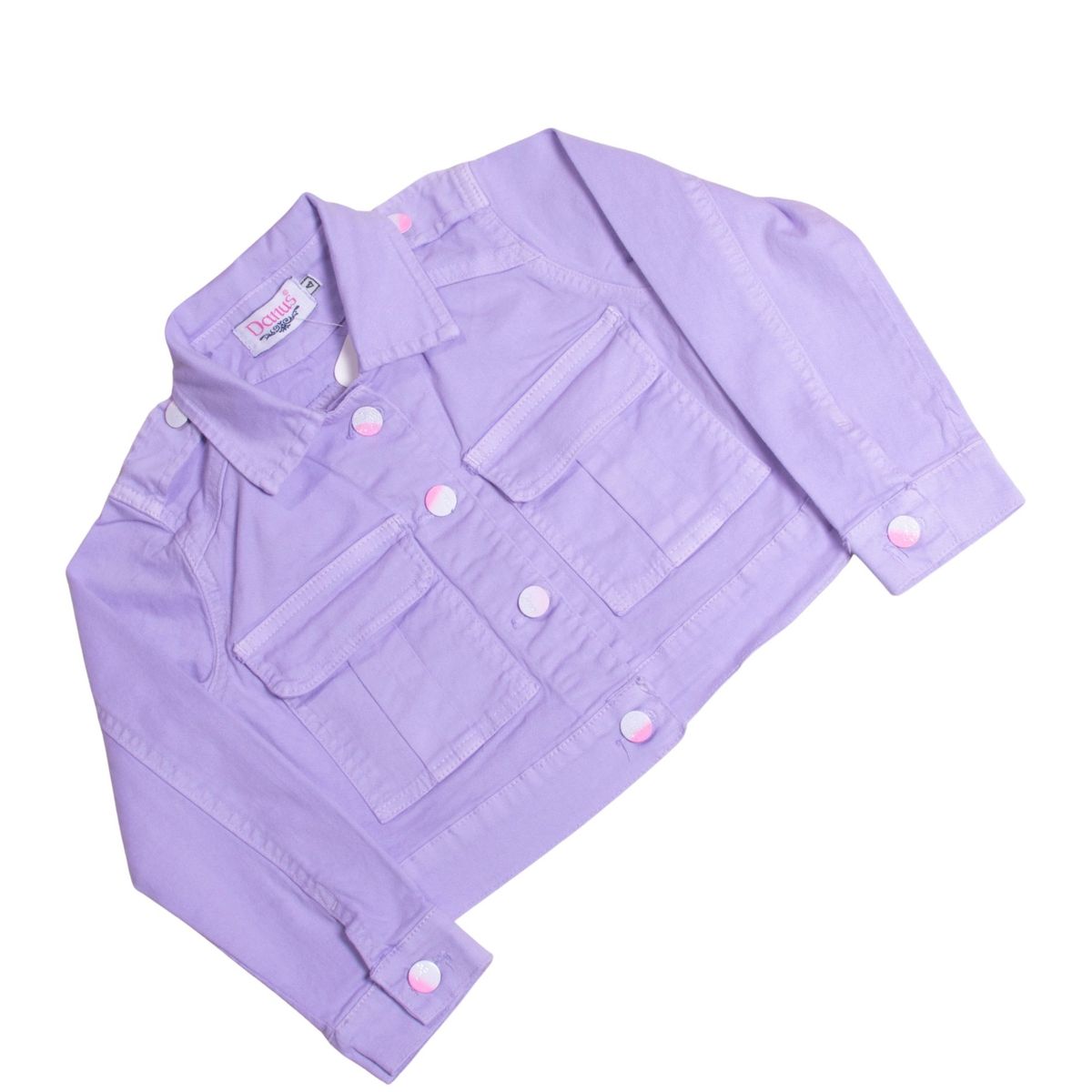 DANUS - casaca clasica bolsillo drill niña-danus