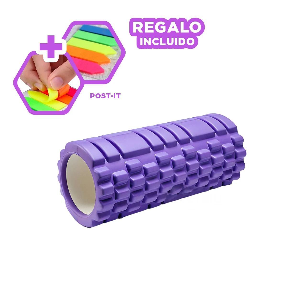 GENERICO - Pack12 Rollo de Deporte Fitness en Morado Y+Regalo Agendita