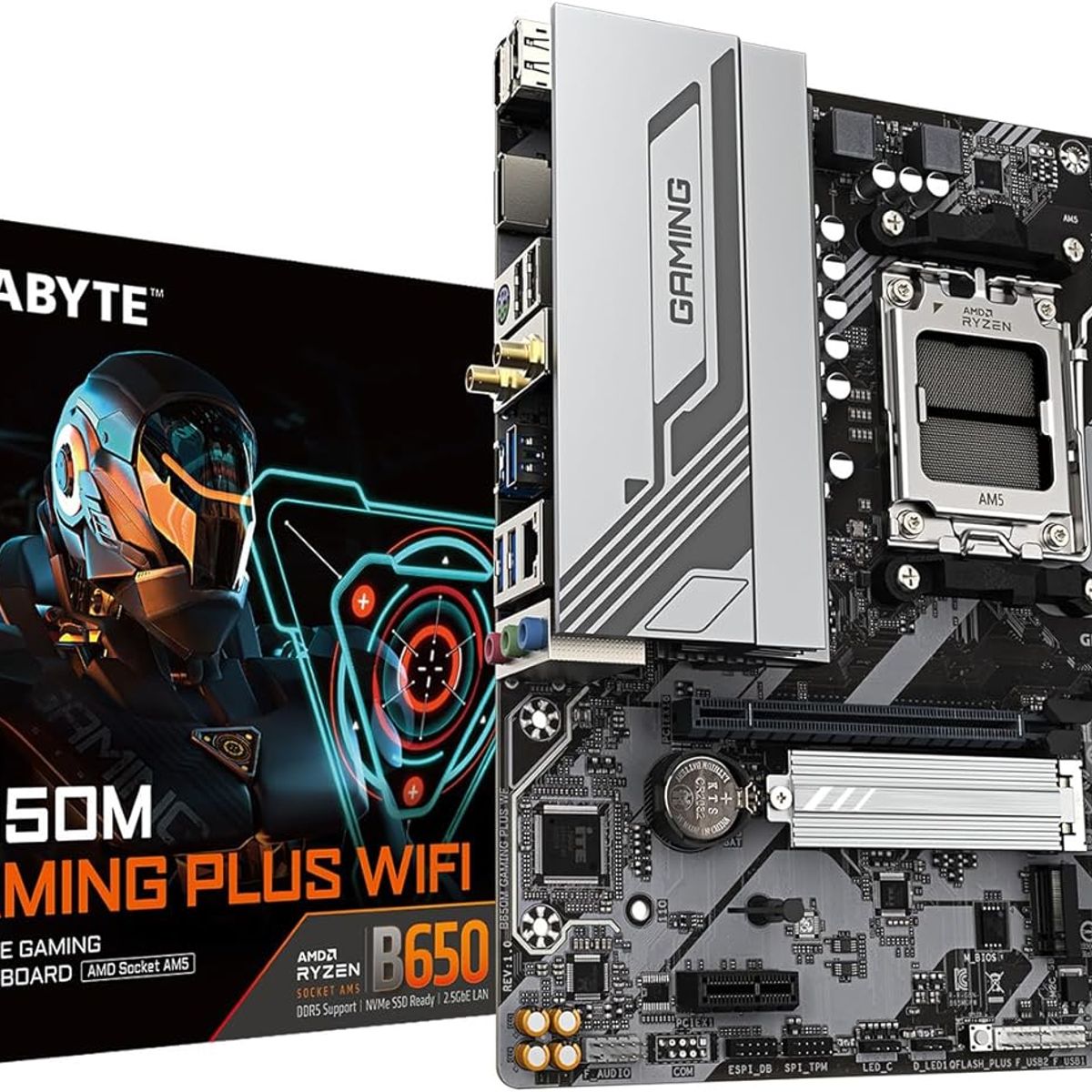 GIGABYTE - Motherboard Gigabyte B650M GAMING PLUS WIFI AMD B650 AMD AM5 mATX