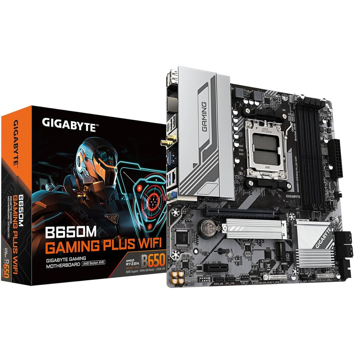 GIGABYTE - Motherboard Gigabyte B650M GAMING PLUS WIFI AMD B650 AMD AM5 mATX