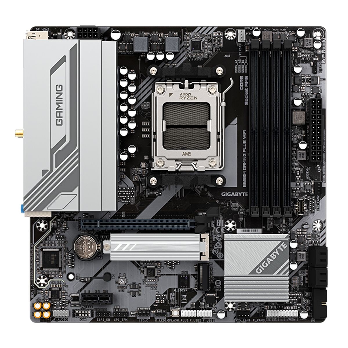 GIGABYTE - Motherboard Gigabyte B650M GAMING PLUS WIFI AMD B650 AMD AM5 mATX