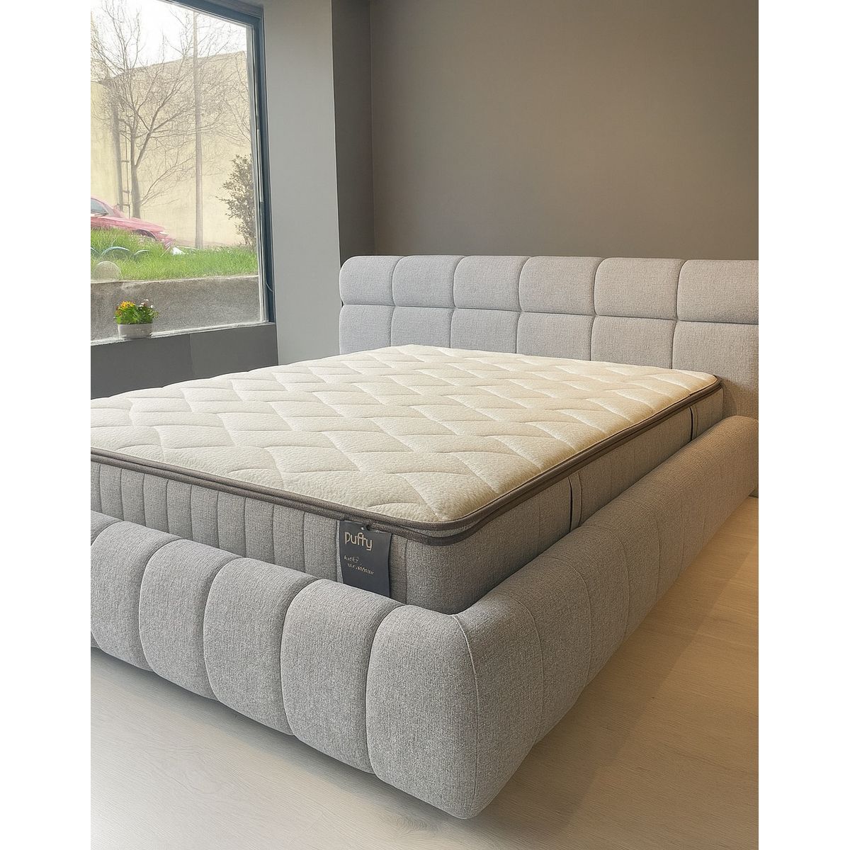 GENERICO - CAMA BOX TARIMA LUX 2 PLAZAS PLATA