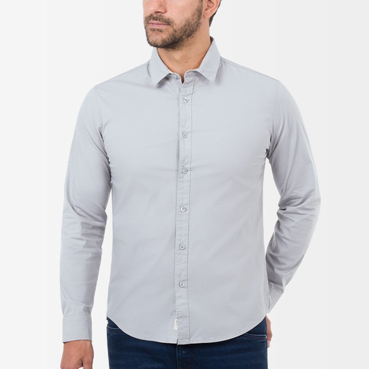 NORTON - Camisa Clasico Popelina Stretch Paulino Ml 3 Hombre