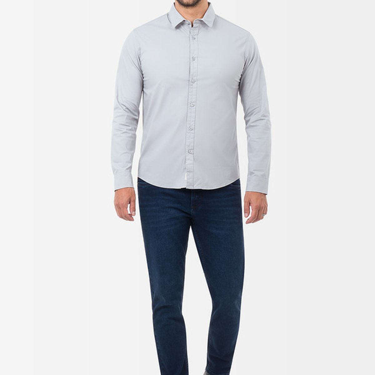 NORTON - Camisa Clasico Popelina Stretch Paulino Ml 3 Hombre