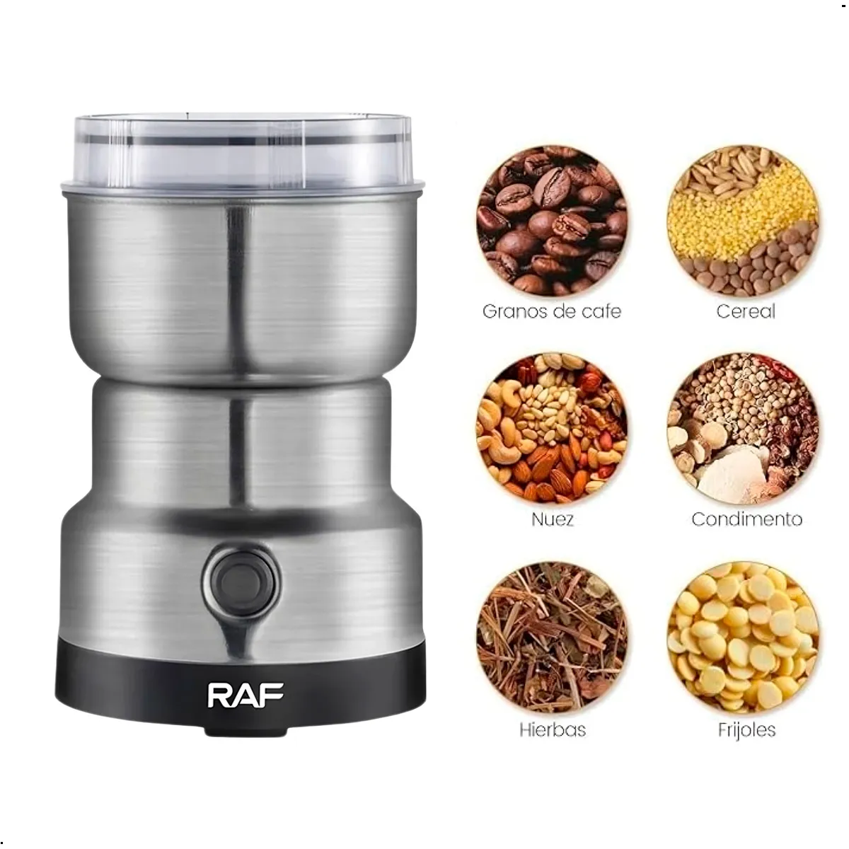 RAFF - Molino Eléctrico De Café Granos Y Semillas 300w Raf R7113