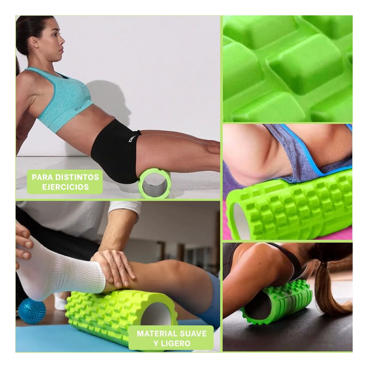 GENERICO - Pack6 Rueda Util en Color Verde Y+Regalo Stickers