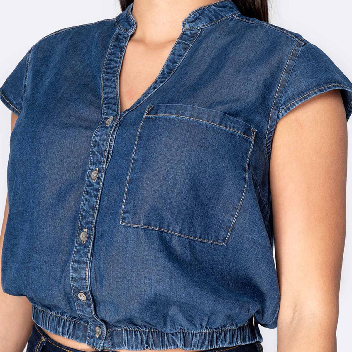 PIONIER - Blusa Denim Mujer Cinby Pionier