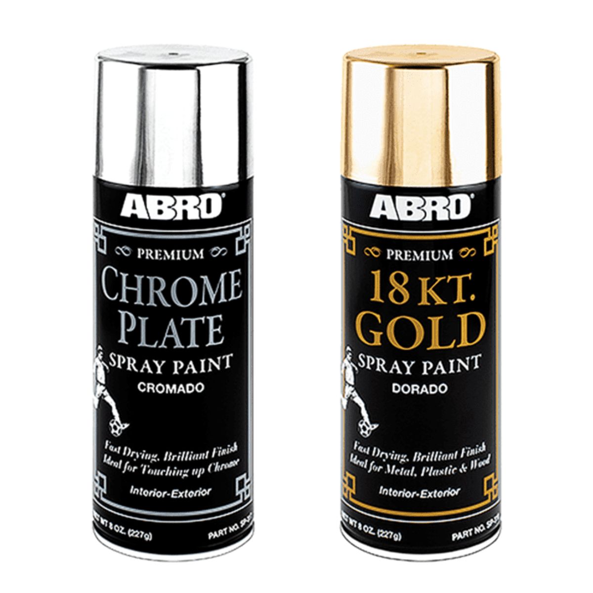 ABRO - PINTURA EN SPRAY METÁLICOS PREMIUM CROMO PLATA 317-C ABRO