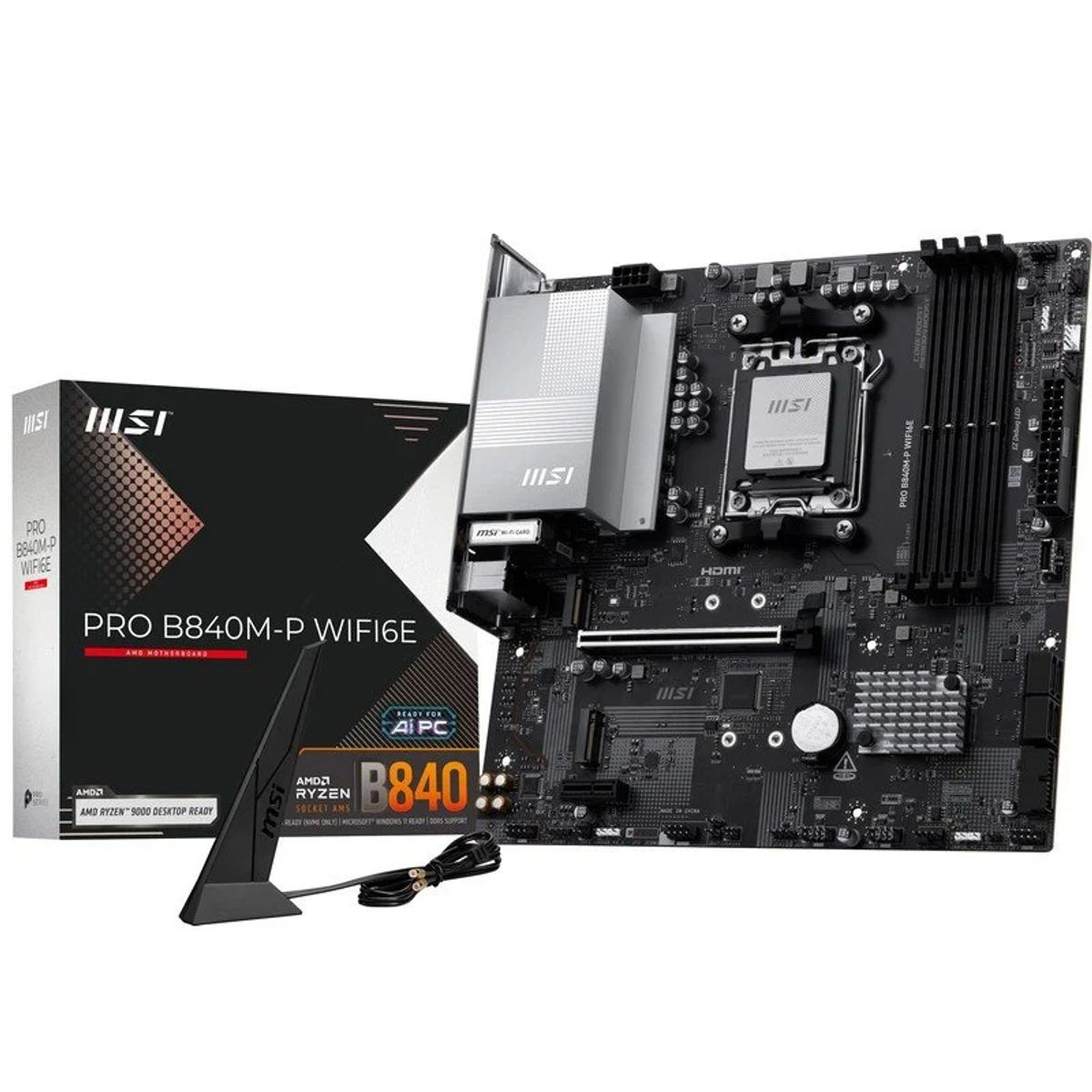 MSI - Motherboard MSI PRO B840M-P WIFI6E DDR5 mATX
