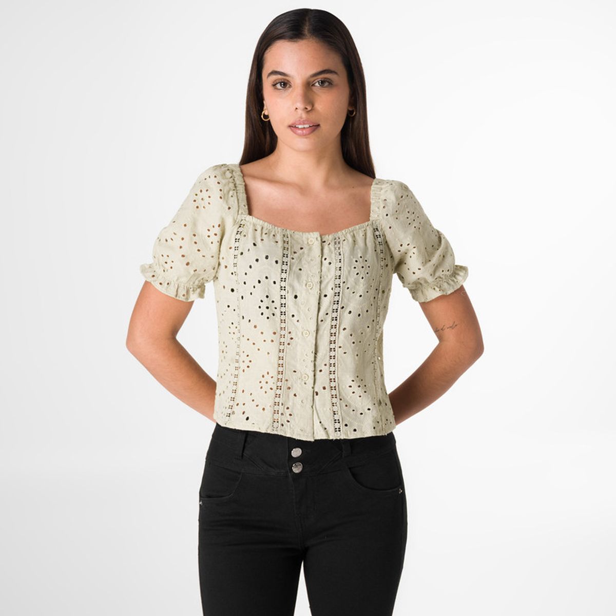 SQUEEZE - Blusa Brodery Mujer Veronna Squeeze