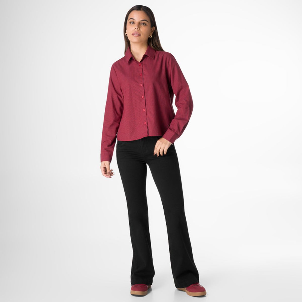 SQUEEZE - Blusa Cuadros Mujer Avellina Squeeze
