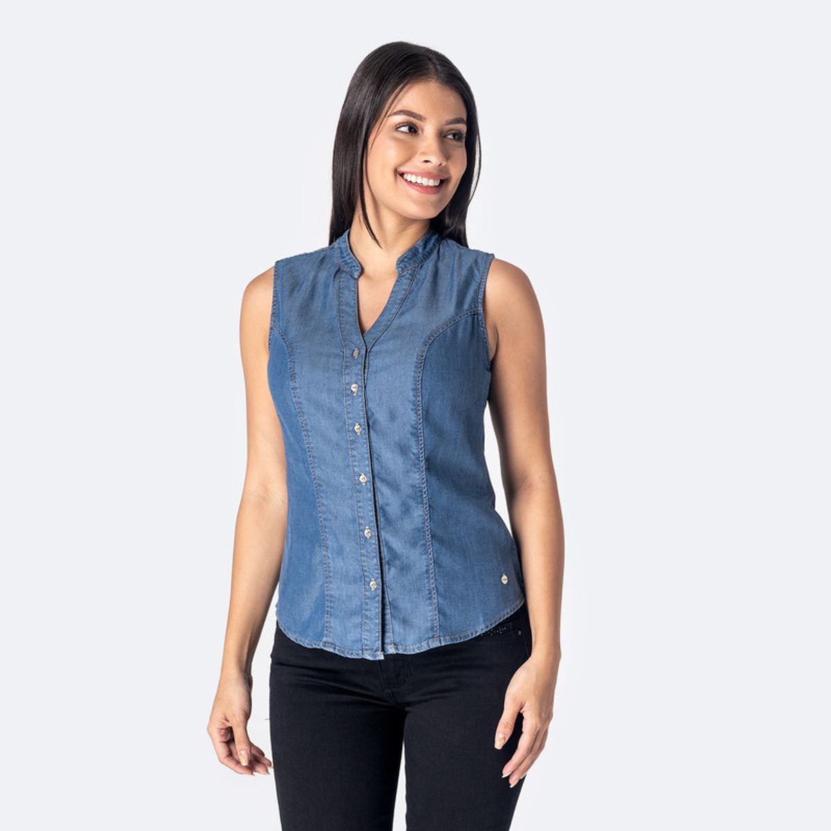 PIONIER - Blusa Denim Mujer Zulemi Pionier