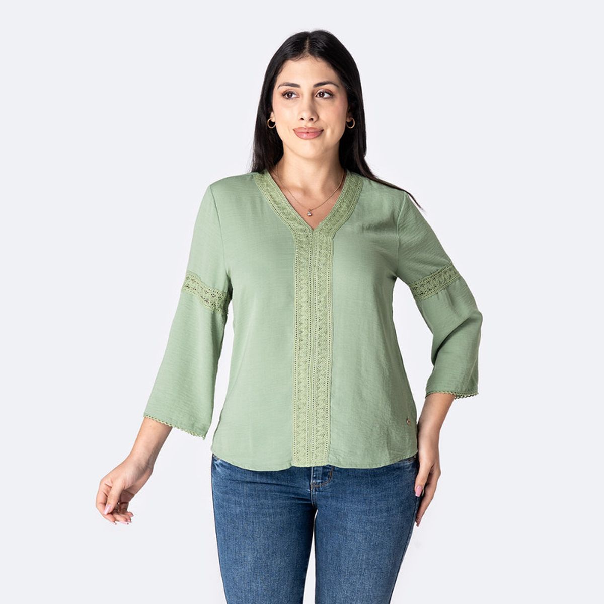 PIONIER - Blusa Lino Mujer Zilset Pionier