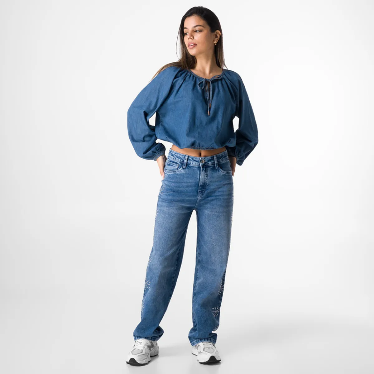 SQUEEZE - Blusa Denim Mujer Cirent Squeeze