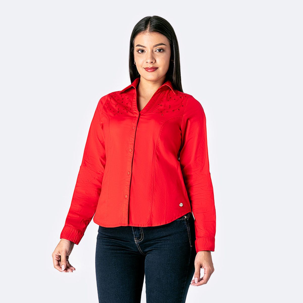 PIONIER - Blusa Popelina Stretch Mujer Albaa Pionier