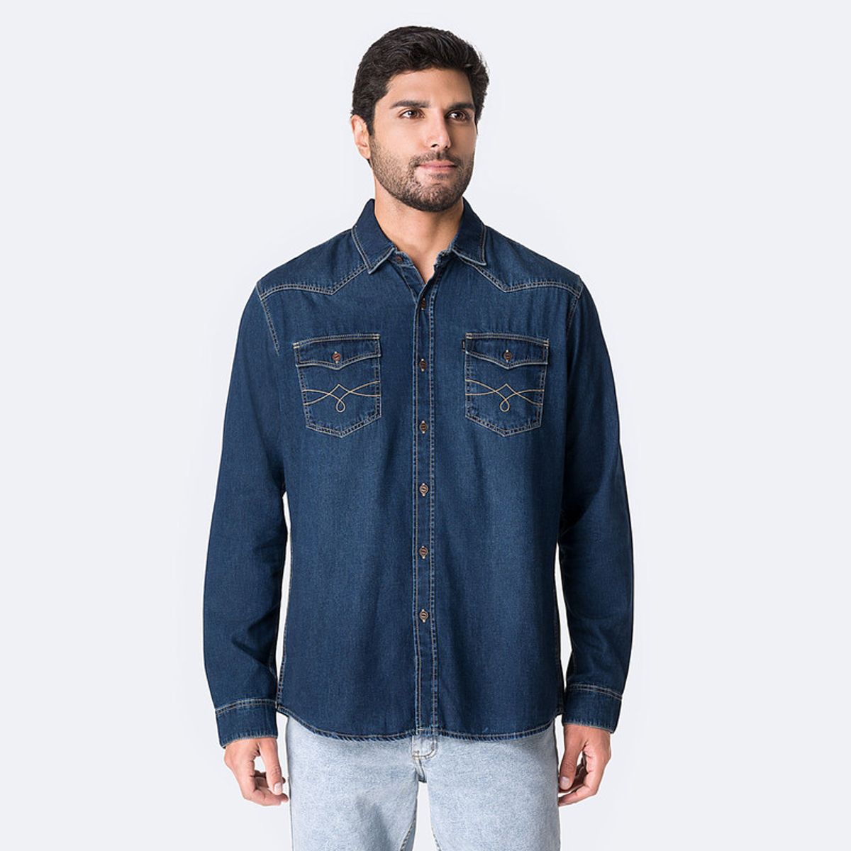 PIONIER - Camisa Denim Hombre Kehvin Pionier