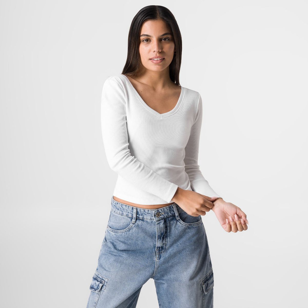 SQUEEZE - Polo Rib Lycrado Mujer Paulinn Squeeze