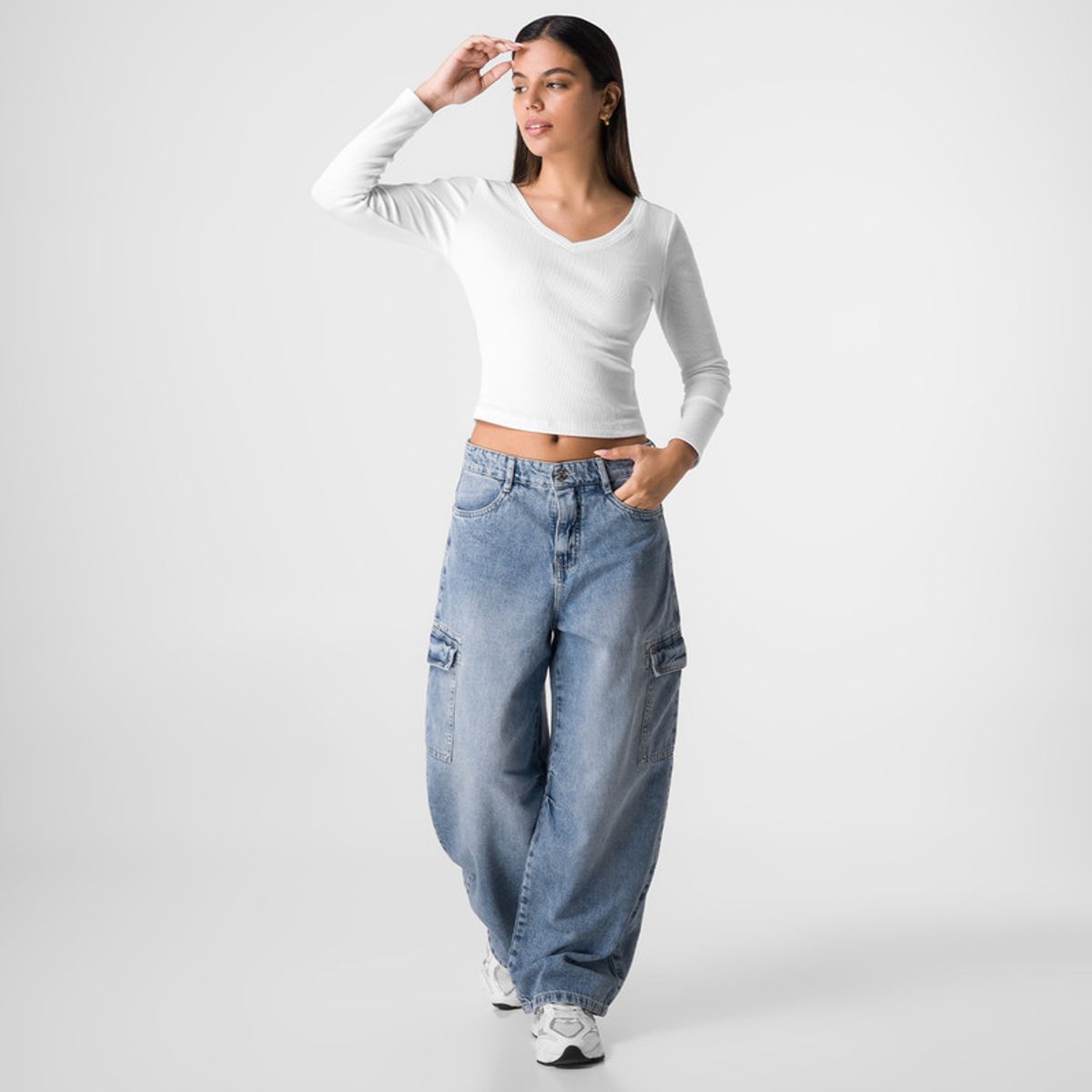 SQUEEZE - Polo Rib Lycrado Mujer Paulinn Squeeze